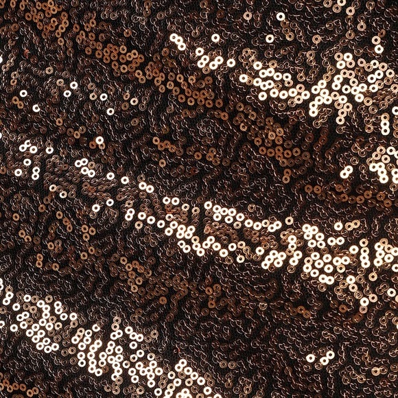 Lulu’s | Mood to Move Bronze Sequin Lace-Up Two-Piece Mini Skirt Matching Set - Picture 7 of 13